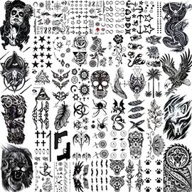 5pcs Temporary Tattoo Baby Hair Tattoo Stickers Salon DIY Hairstyling Hair  Tattooing Template Hair Stickers Waterproof New