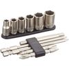 E-Value BS-2N Bit & Socket, 11 Piece Set, Hexagonal Shaft, 0.25 inches (6.35 mm)