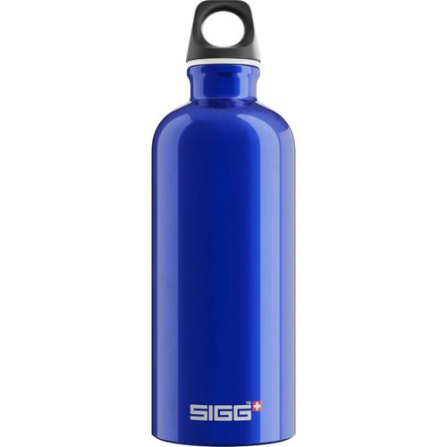 SIGG - Aluminium Water Bottle - Traveller Blue - Climate Neutral Certified - Suitable For Carbonated Beverages - Leakproof - Lightweight - BPA Free - Blue - 0.6 L