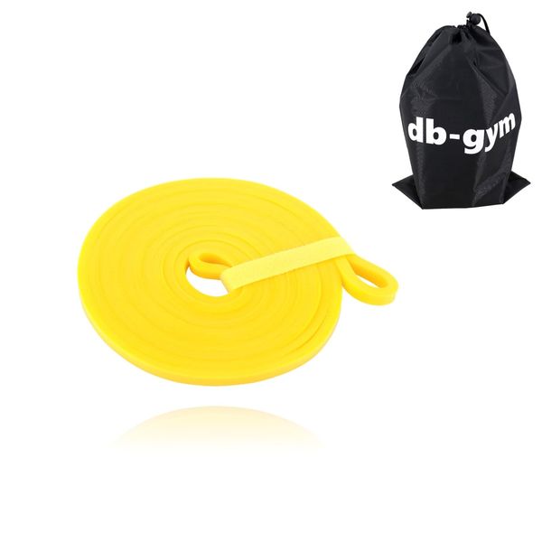 db-gym Training Tube, Rubber Tube, Training Rubber, Resistance Band, Exercise Band, Muscle Training, Tube Training, Training Rubber Set (Yellow)