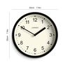 Jones Clocks® The Spin - Small Wall Clock - Modern Wall Clock - 20cm Wall clock (Black/Off White)