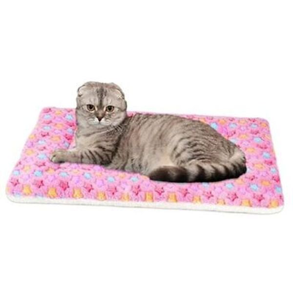 Cat Bed Dog Crate Pad Ultra Soft Pet Bed with Cute Star Print X-Small Pink