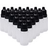 kuou 100 Pcs Squeezable Dropper Bottles, Translucent Plastic Eye Liquid Empty Dropper 10ml