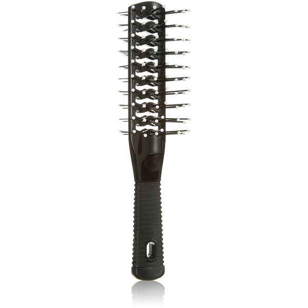 Efalock Professional Double Tunnel Brush, Black, Pack of 1