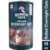 3-Pack Quaker, Rolled Overnight Oats, Oatmeal, 19 oz