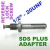 1 pc SDS Plus Chuck Adapter 1/2" 20UNF Thread with Reverse Screw sct-888