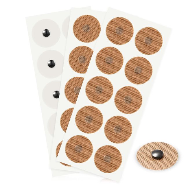 Nuanchu 3 Bögen 30 Magnete Magnetpflaster Magnetische Akupressur Pflaster Akupunktur Magnetic Patches Magnetische Akupressur Patches für Magnetfeldtherapie Knie Rückenentlastung Erwachsene