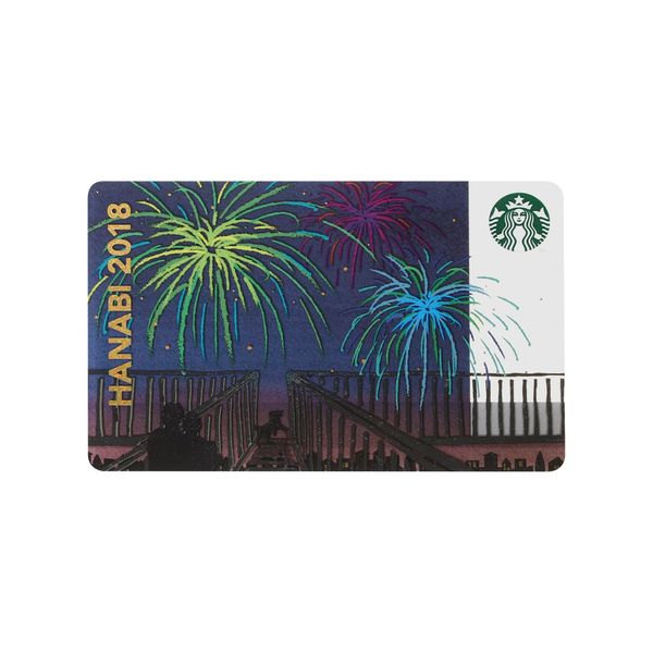 Starbucks Card Fireworks 18 HANABI 2018