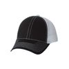 Mega Cap Contrast Stitch Trucker Cap One Size Black/ White