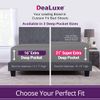 Extra Deep Pocket Fitted Sheet - Queen Size, Deep Pockets for Thick Mattress, Non Slip - Grey