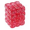 Translucent 12mm d6 with pips Dice Blocks™ (36 Dice) Pink w/White