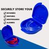 Ortho Technology 2 Pack of Retainer Cases, Dentures, Mouth Guards, and other Accessories. With Vent Holes Write-on I.D. Area, Secure Snap Closure (Green)