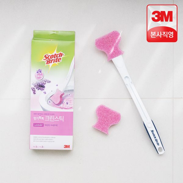 3M Scent Tok Tok Clean Stick Handle + Refill 2 Pieces Lavender / Scotch Bright