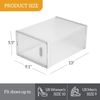 US 12Pcs Clear Side Open Shoe Storage Box Stackable Sneaker Organizer Container