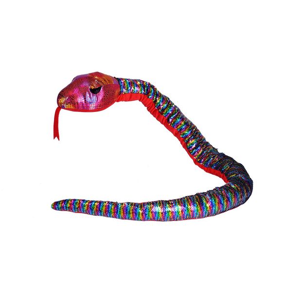 Wild Republic Sequin Snake Plush, Stuffed Animal, Plush Toy, Kids Gifts,54 Inches