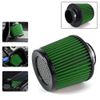 3" 76mm High Flow Inlet Cold Air Intake Cone Replacement Dry Air Filter Green