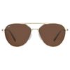 Serengetti Rectangular Odell Shiny Light Gold-Saturn Polarized Drivers, Multi, One Size