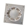 EUROPLAST Bathroom Fan Diameter 100 mm Plastic Silver with Humidity Sensor and Timer