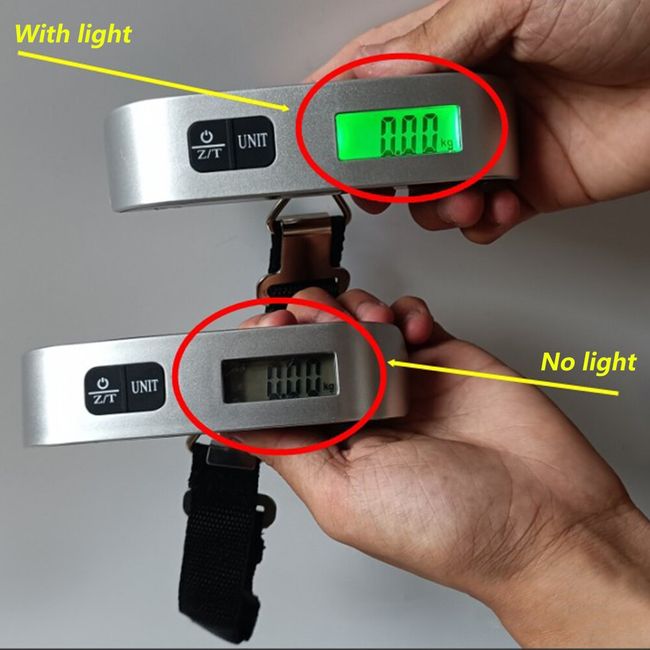 Digital Fish Hook Hanging Scale 50KG USB Rechargeable Weighting