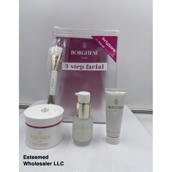 BORGESE Roma 3 Step Facial Exfoliate, Mask, Moisture Prep