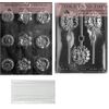 Daisy Flower chocolate candy mold, Long Stem daisy chocolate candy mold With Copywrited Candy Making Instruction