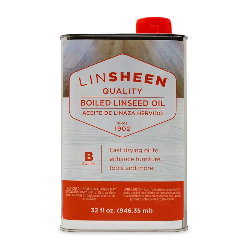 LinSheen Boiled Linseed Oil – Fast Drying Flaxseed Wood Treatment to ...