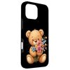 iPhone 16 Pro Max Teddy Bear With Flowers Case