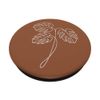 Botanical Monstera Leaf Tropical Plant Saddle Brown PopSockets Swappable PopGrip