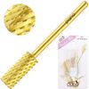 Professional Gold Small Barrel Nail Drill Bit Double Extra Coarse Grit