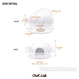 CHOK.LIDS Strip Club Veteran Flat Visor Ball Cap Baseball Cap Snapback  Closure PS101