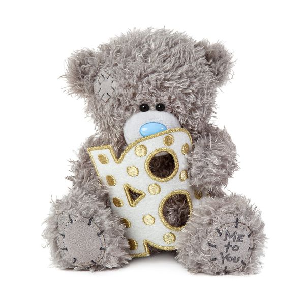 Me to You Tatty Teddy 18th Lightbox Effect Bear - Official Collection, Grey