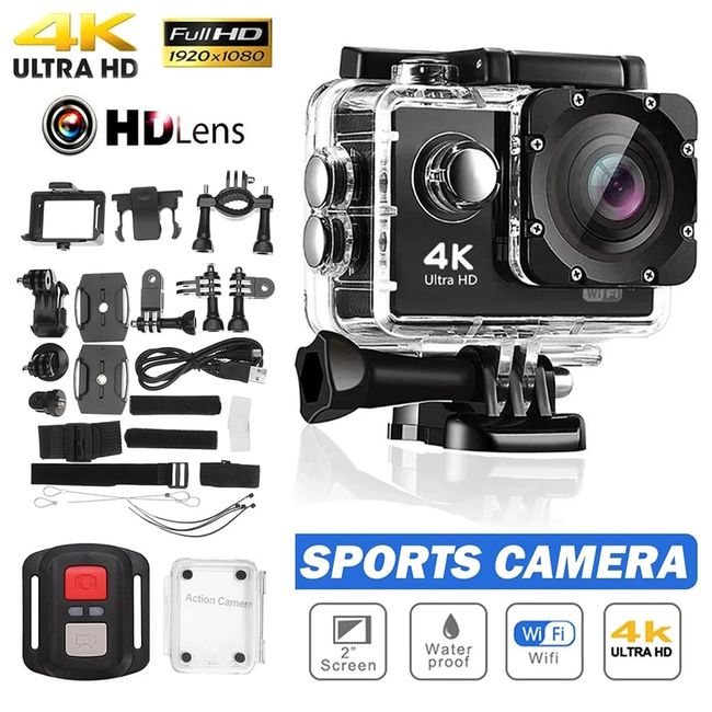 Ultra 4K 360 Degree Panoramic Camera HD Wifi Video Sports Action DV  Cam+Free 32G