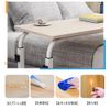 Bedside Tableside Table Computer Bed Slide Desk Nursing Table Nursing Bracket Mobile Multipurpose Auxiliary Table with Wheels Lazy Adjustable Elevating Movable Bedside Tableside Small Table (White - Right, 60*40cm)