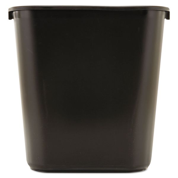 Rubbermaid Commercial Products 28QT/7 GAL Wastebasket Trash Container, for Home/Office/Under Desk, Black (FG295600BLA)