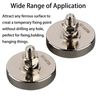 MUTUACTOR 2Pack Super Powerful Neodymium Cup Magnet with 1/4''-20 Male Threaded Stud, 100lb Vertical Pull-Force Non-Shattering Magnet Base with Nut and Washer for Lighting, Camera and Other Brackets.