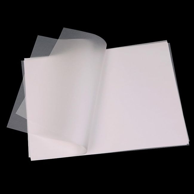 YANYULI A4 Tracing Paper, Pack of 50, Copy Paper, Copy, Tracing, High Transparency, Extra Thickness, Drawing, Cartoon, Copy, Laser Print, Art Supplies Paper, Copy Paper, DIY (A4 73g/㎡)