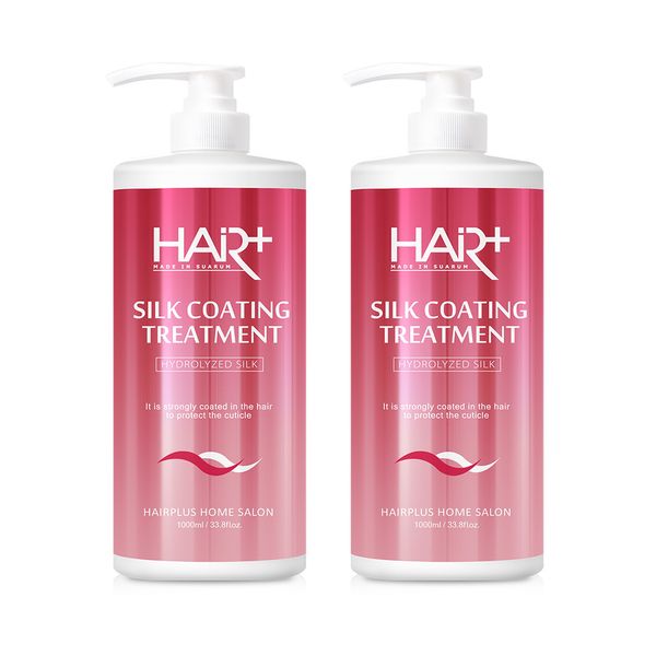 Hair Plus Silk Coating Protein Large Capacity Treatment 1000mlX2