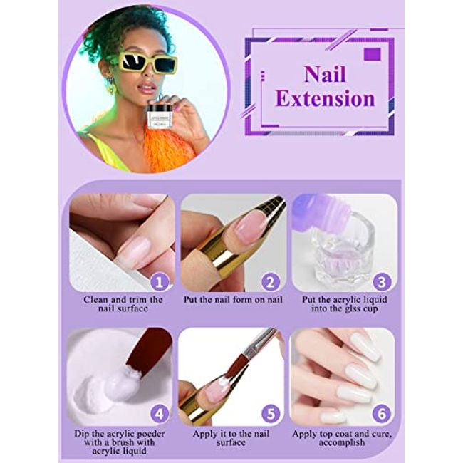 Acrylic Nail Kit for Beginner Nail Kit Set Professional Acrylic