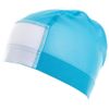 Personalized Mesh Cap School Solid Kids Junior Swimming Swimming Pool LL Sax, saxon blue