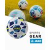 JAKO Spielball Iconic, weiß/Navy/Neongelb, 5