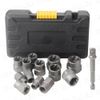 Impact Bolt Nut Remover Removal Tool with Dedicated Case Set of 14