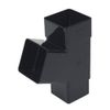 FloPlast - Square Line Pipe Branch 65mm Black