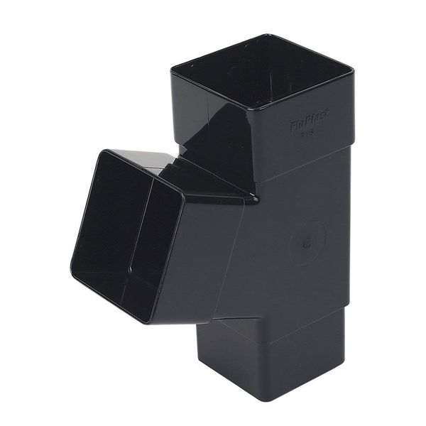 FloPlast - Square Line Pipe Branch 65mm Black