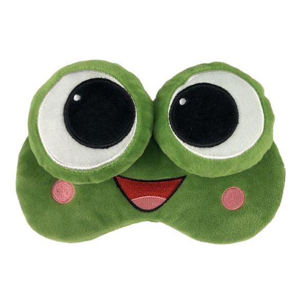 Sleep Eye Mask, Frog Eye Mask, 3D Frog Eye Mask, Fluffy Face Sleep Fun Novelty Cartoon Frog Eye Mask, Cartoon Green Frog Quirky Eye Mask, Funny Eye Mask, Gift for Kids, Men, Women, Sleep, Travel