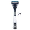 Barbasol Ultra 6 Plus Premium Disposable Razor Value Pack Bundle (3 Packs/9 Total Razors)