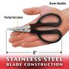 Clauss Stainless Steel Trimmers, 6" Blunt