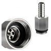 Ball Lock KEG Corny Cap Quick Connect PET Bottle Carbonation Knurled Handle 2 pc