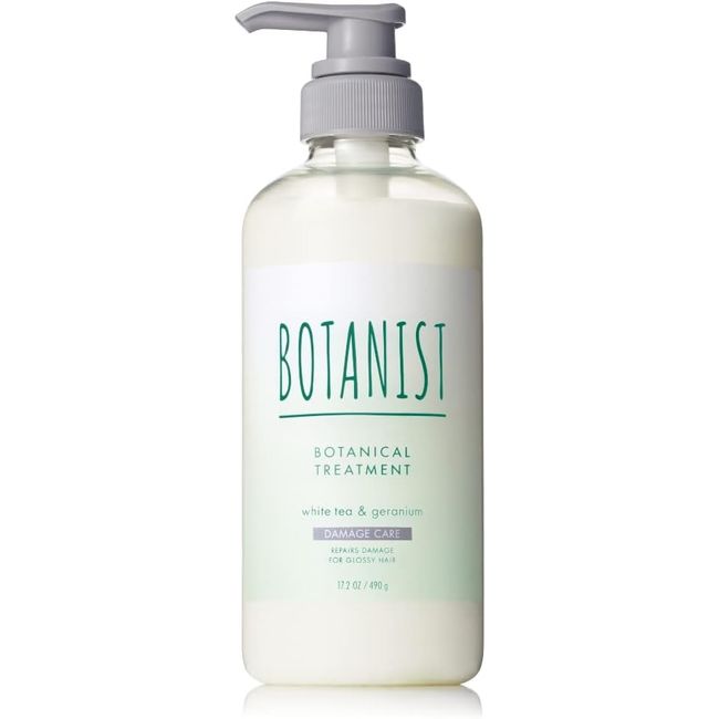 BOTANIST Botanical Refresh Treatment Bottle [Damage Care] 490g White Tea &amp; Geranium Scent Renewal Plant-derived Hair Care Non-Silicon Skin Care Scalp Care Pass through your fingers