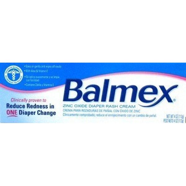 Balmex Zinc Oxide Diaper Rash Cream 4 oz. (Case of 6)