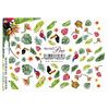NAIL PRO Nail Sticker Botanical Jungle Art Material